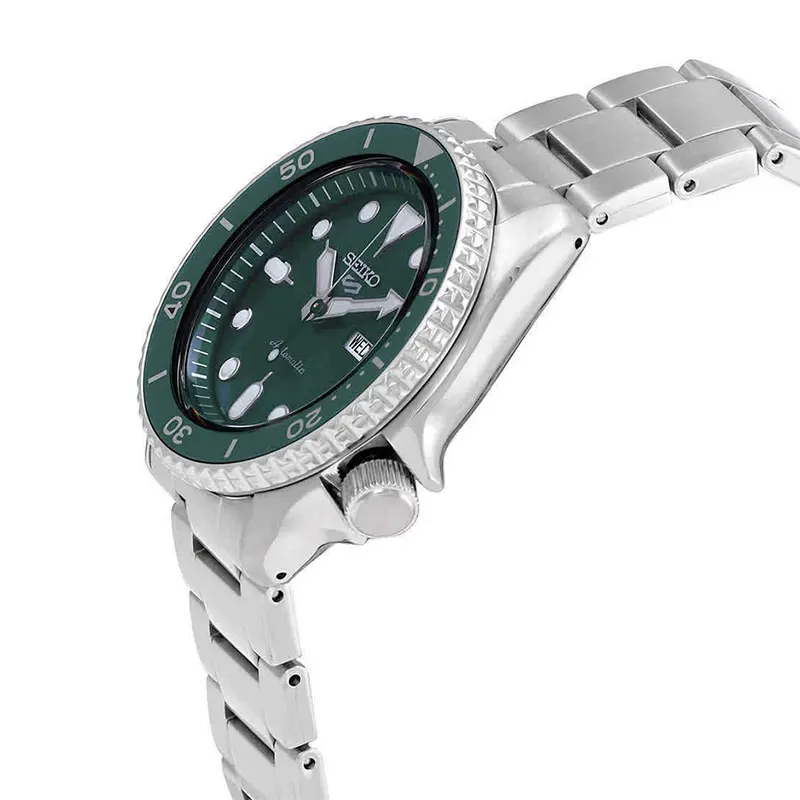 Seiko 5 Sports Green Dial Men's Watch- SRPD61K1